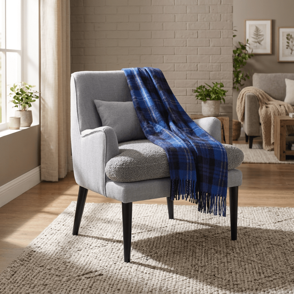 Tartan Wool Blend Blanket Throw – Soft Plaid Sofa & Bed Blanket - Heritage Of Scotland - Heritage Of Scotland -