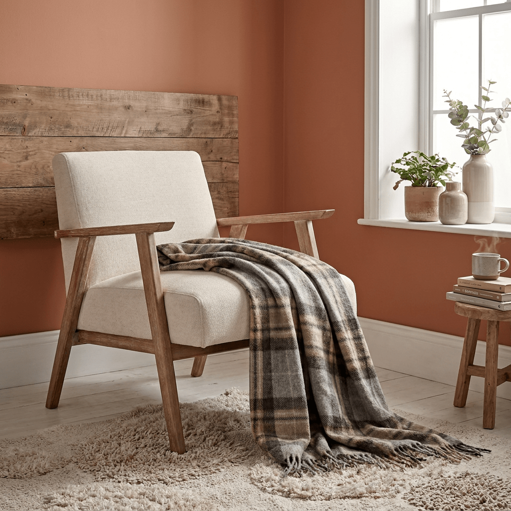 Tartan Wool Blend Blanket Throw – Soft Plaid Sofa & Bed Blanket - Mackellar Natural - Heritage Of Scotland -