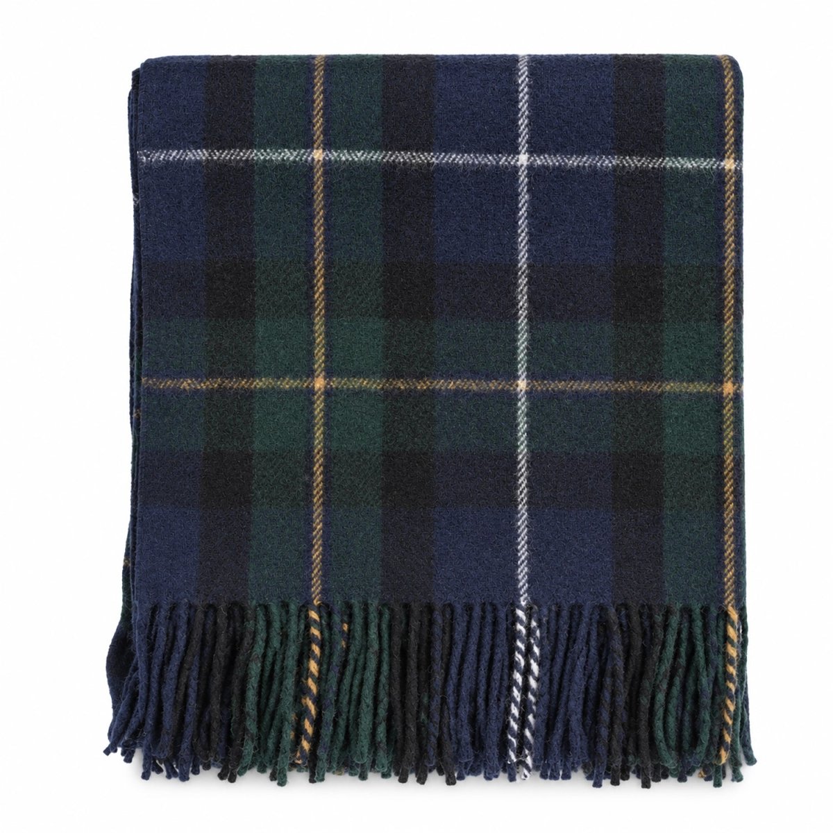 Tartan Wool Blend Blanket Throw – Soft Plaid Sofa & Bed Blanket - Macneil Of Barra - Heritage Of Scotland -