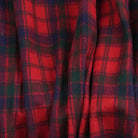 Tartan Wool Blend Blanket Throw – Soft Plaid Sofa & Bed Blanket - Robertson Red - Heritage Of Scotland -