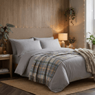 Tartan Wool Blend Blanket Throw – Soft Plaid Sofa & Bed Blanket - Stewart Muted Blue - Heritage Of Scotland -