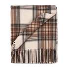 Tartan Wool Blend Blanket Throw – Soft Plaid Sofa & Bed Blanket - STEWART NATURAL DRESS - Heritage Of Scotland -