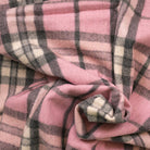 Tartan Wool Blend Blanket Throw – Soft Plaid Sofa & Bed Blanket - Thomson Pink - Heritage Of Scotland -