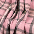 Tartan Wool Blend Blanket Throw – Soft Plaid Sofa & Bed Blanket - Thomson Pink - Heritage Of Scotland -