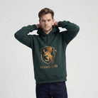 The Highland Heritage: Golden Lion Half - Zip Green Hoodie - Heritage Of Scotland - S