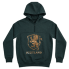 The Highland Heritage: Golden Lion Half - Zip Green Hoodie - Heritage Of Scotland - S
