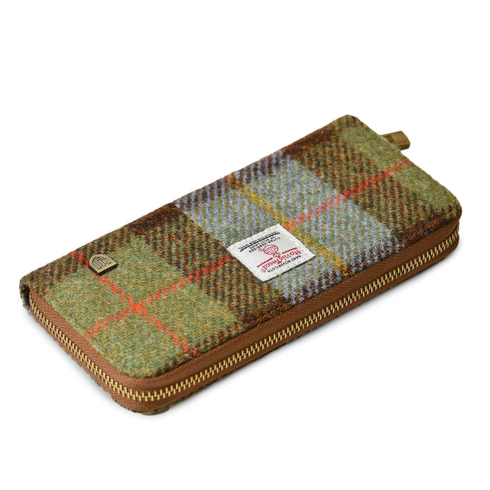 The Long Zip Purse - Heritage Of Scotland - CHESTNUT TARTAN