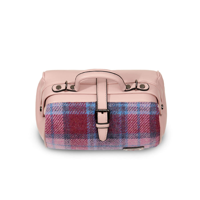 The Medium Doctor Bag Pink Blue Tartan - Heritage Of Scotland - PINK BLUE TARTAN