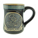 Thistle Stoneware Mug – Scotland Themed Ceramic Mug - Heritage Of Scotland - Black