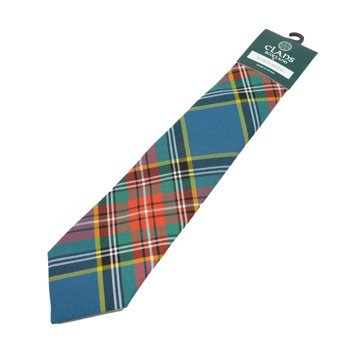 Traditional Scottish Clan Tartan Tie – Traditional Plaid Necktie - MACBETH ANCIENT - Heritage Of Scotland -