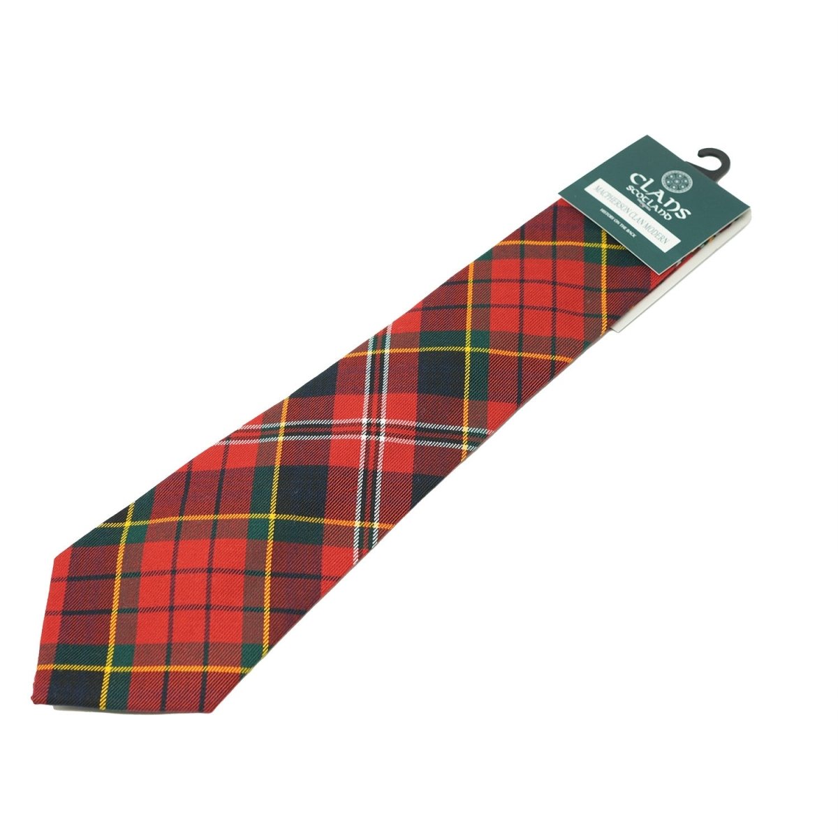 Traditional Scottish Clan Tartan Tie – Traditional Plaid Necktie - MACPHERSON CLAN - Heritage Of Scotland -