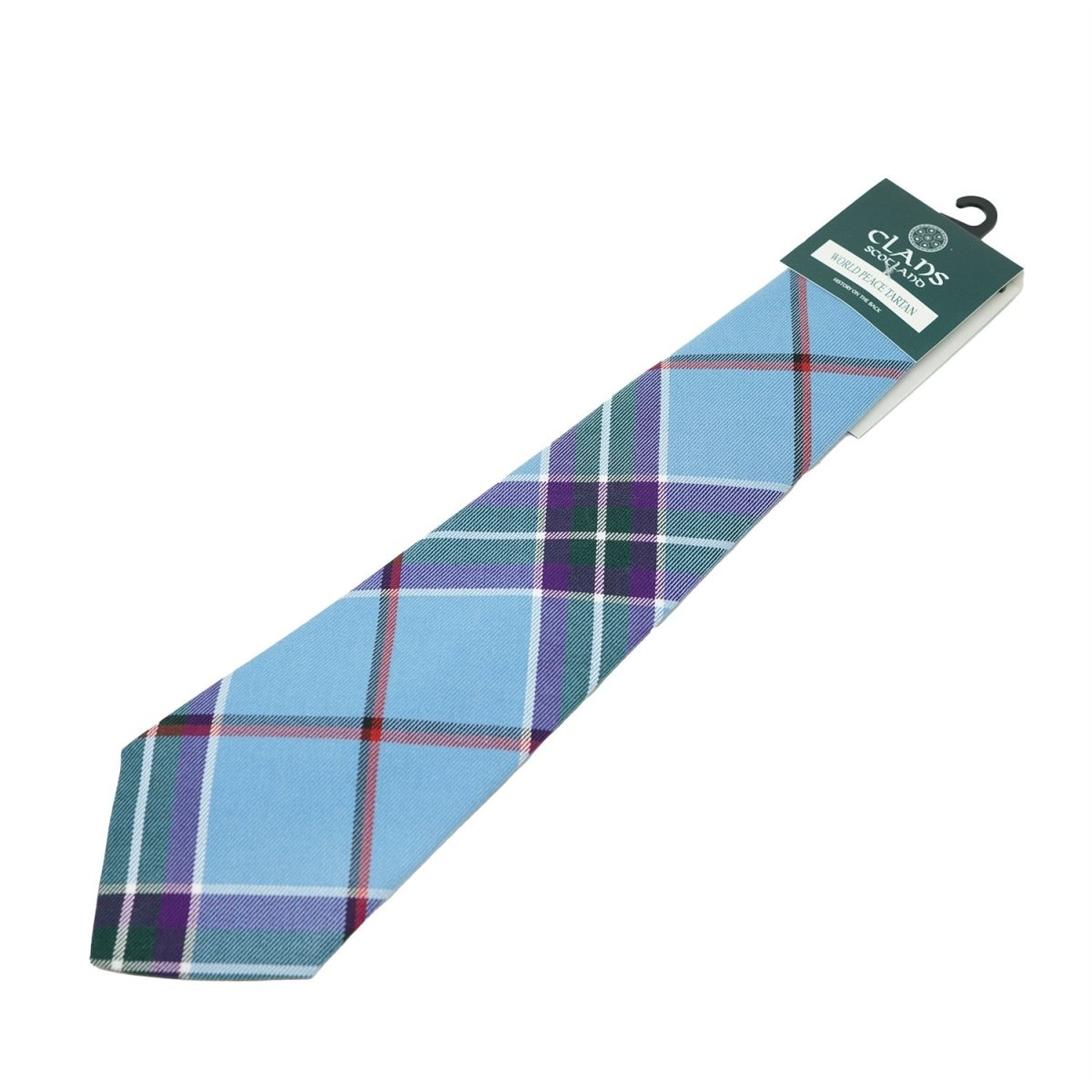 Traditional Scottish Clan Tartan Tie – Traditional Plaid Necktie - WORLD PEACE TARTAN - Heritage Of Scotland -