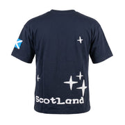 Travel Outfitters Scotland Icons 3D Puff Print T-Shirt – Navy - Heritage Of Scotland - XS