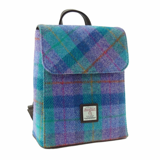Tummel Backpack Green & Purple Check - Heritage Of Scotland - GREEN & PURPLE CHECK