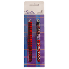 Twin - Pack Tartan Ball - Point Pens – Nessie, Piper, or Classic Red Tartan - Heritage Of Scotland - Tartan & Piper
