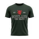 Unisex Scotland Est 1314 The Brave Applique T- Green - Heritage Of Scotland - XS