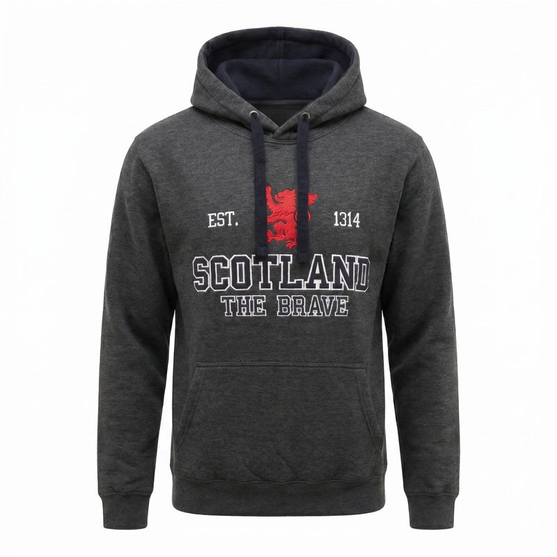 Unisex Scotland Hoodie Charcoral – Lion Rampant Pullover - Heritage Of Scotland - XS
