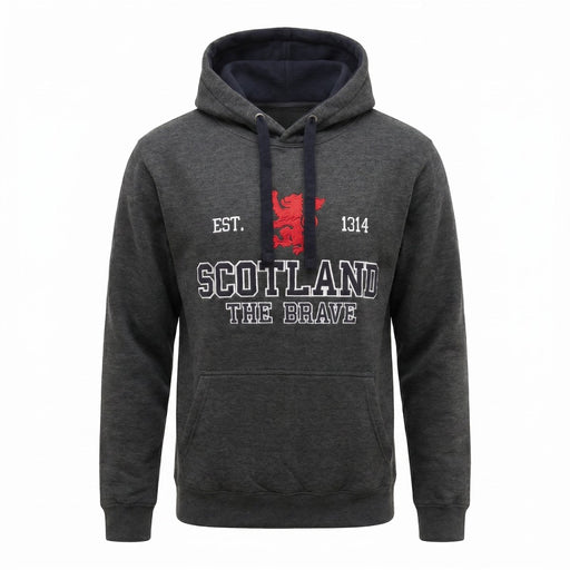 Unisex Scotland Hoodie Charcoral – Lion Rampant Pullover - Heritage Of Scotland - XS