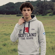 Unisex Scotland Hoodie Grey – Lion Rampant Pullover - Heritage Of Scotland - XS