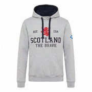 Unisex Scotland Hoodie Grey – Lion Rampant Pullover - Heritage Of Scotland - XS