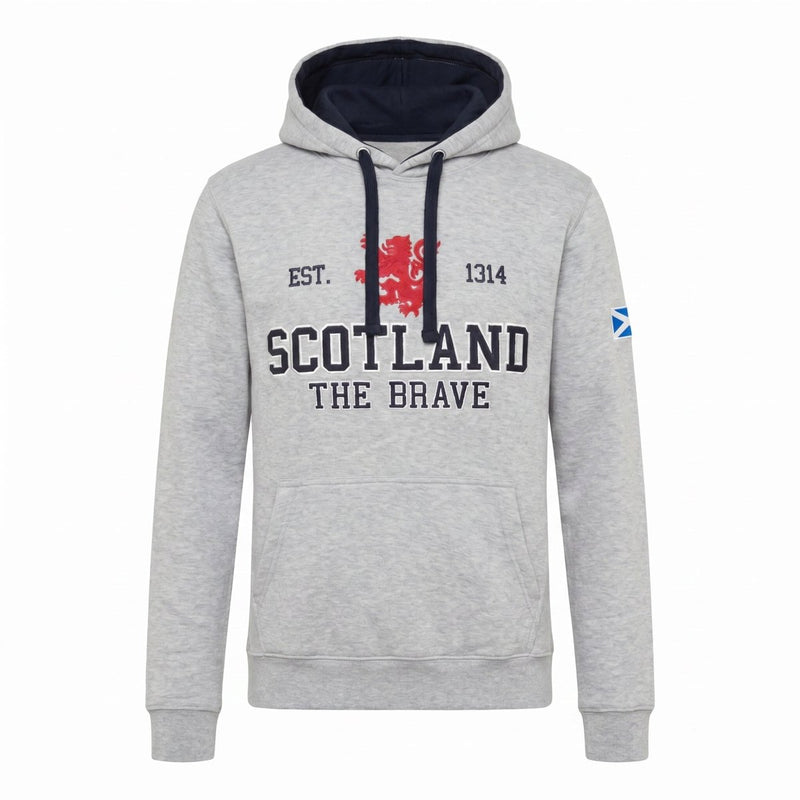 Unisex Scotland Hoodie Grey – Lion Rampant Pullover - Heritage Of Scotland - XS