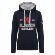 Unisex Scotland Hoodie Navy – Glasgow Lion Rampant Pullover - Heritage Of Scotland - XS