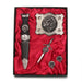 Wallace Clan Badge, Kilt Pin, Lapel Pin, Cufflinks, Keyring/Key Fob & Gift Set — Fine Pewter by Art Pewter — Made in Scotland (Shiny Finish) - Heritage Of Scotland - Gift Set