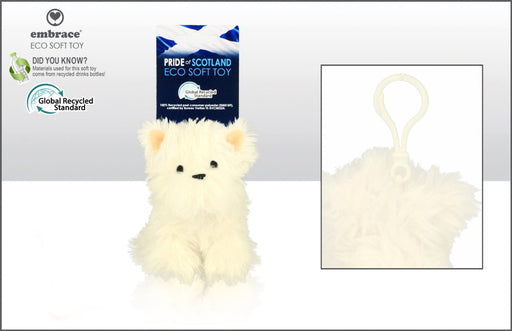 Westie Soft Toy 9.5Cm With Clip - Heritage Of Scotland - N/A