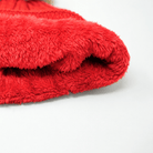 Woman's Knit Hat with Pom Pom and Fleece Lining - Ferrari Red and Brown - Heritage Of Scotland - 
