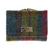 Women's Harris Tweed Clasp Purse With C Multi Colour Tartan - Heritage Of Scotland - MULTI COLOUR TARTAN