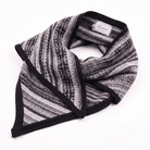 Women’s Lambswool Fair Isle Neck Scarf – Made in Scotland - BLACK - Heritage Of Scotland -
