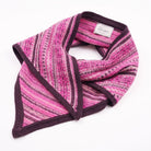 Women’s Lambswool Fair Isle Neck Scarf – Made in Scotland - CASIS PURPLE - Heritage Of Scotland -