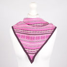 Women’s Lambswool Fair Isle Neck Scarf – Made in Scotland - CASIS PURPLE - Heritage Of Scotland -