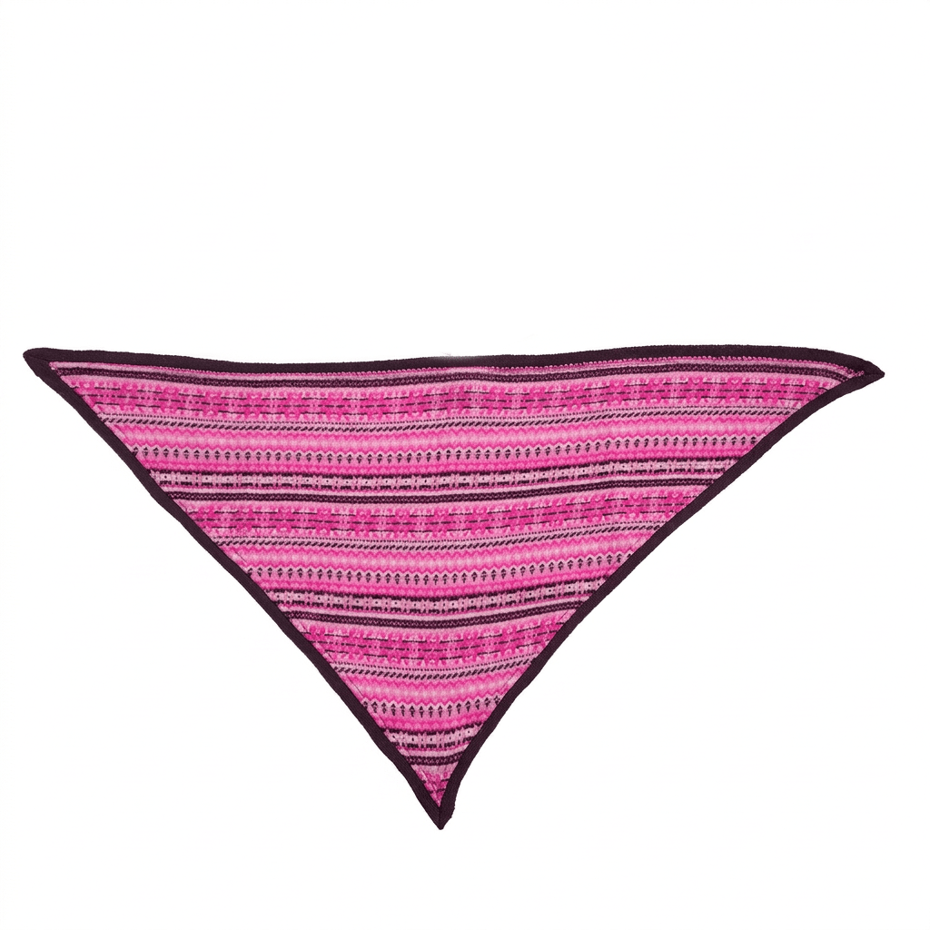 Women’s Lambswool Fair Isle Neck Scarf – Made in Scotland - CASIS PURPLE - Heritage Of Scotland -