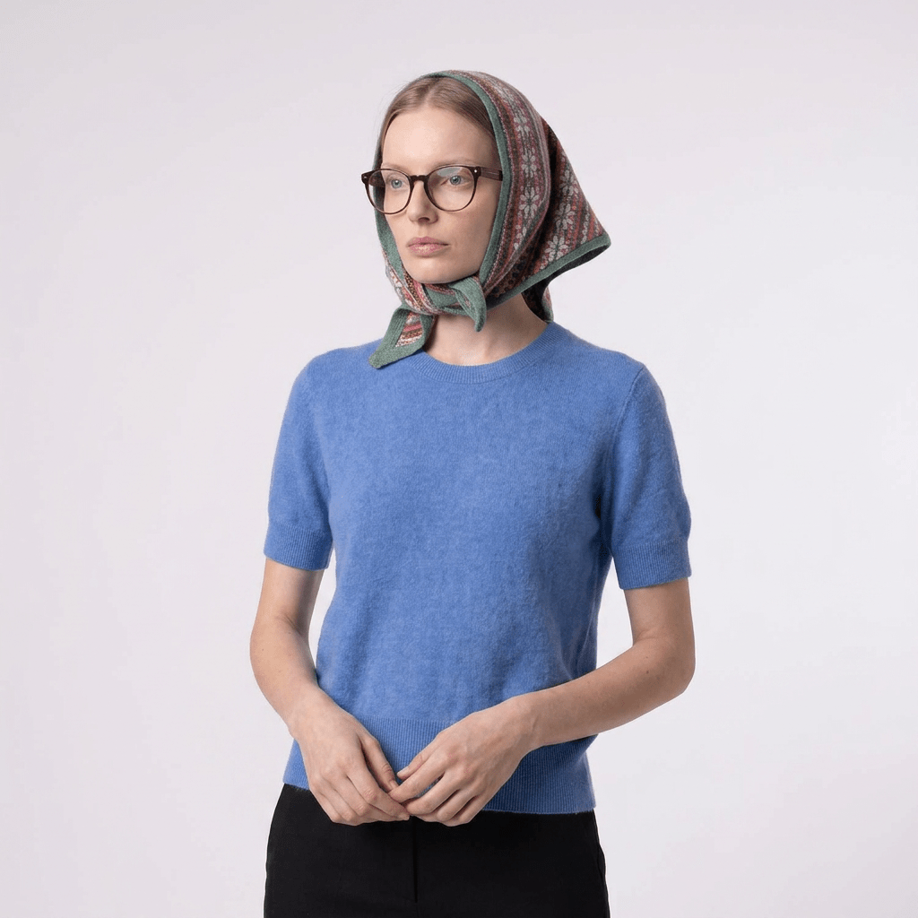 Women’s Lambswool Fair Isle Neck Scarf – Made in Scotland - STRATH - Heritage Of Scotland -