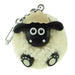 Wooden Sheep Pom - Pom Key Ring - Heritage Of Scotland - N/A