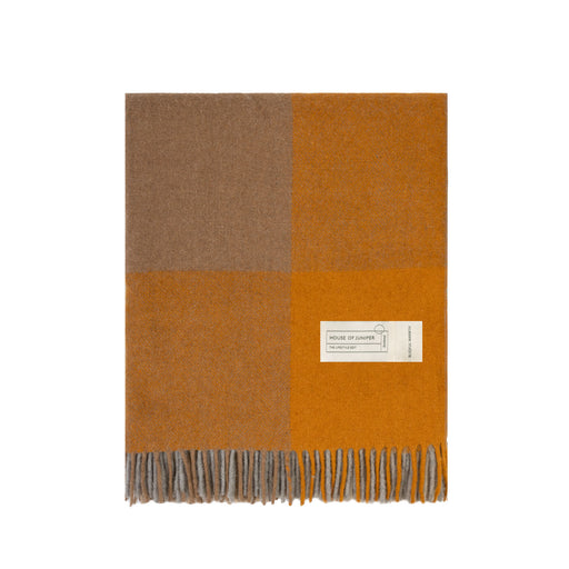 Woodside Check Blanket Natural - Heritage Of Scotland - NATURAL