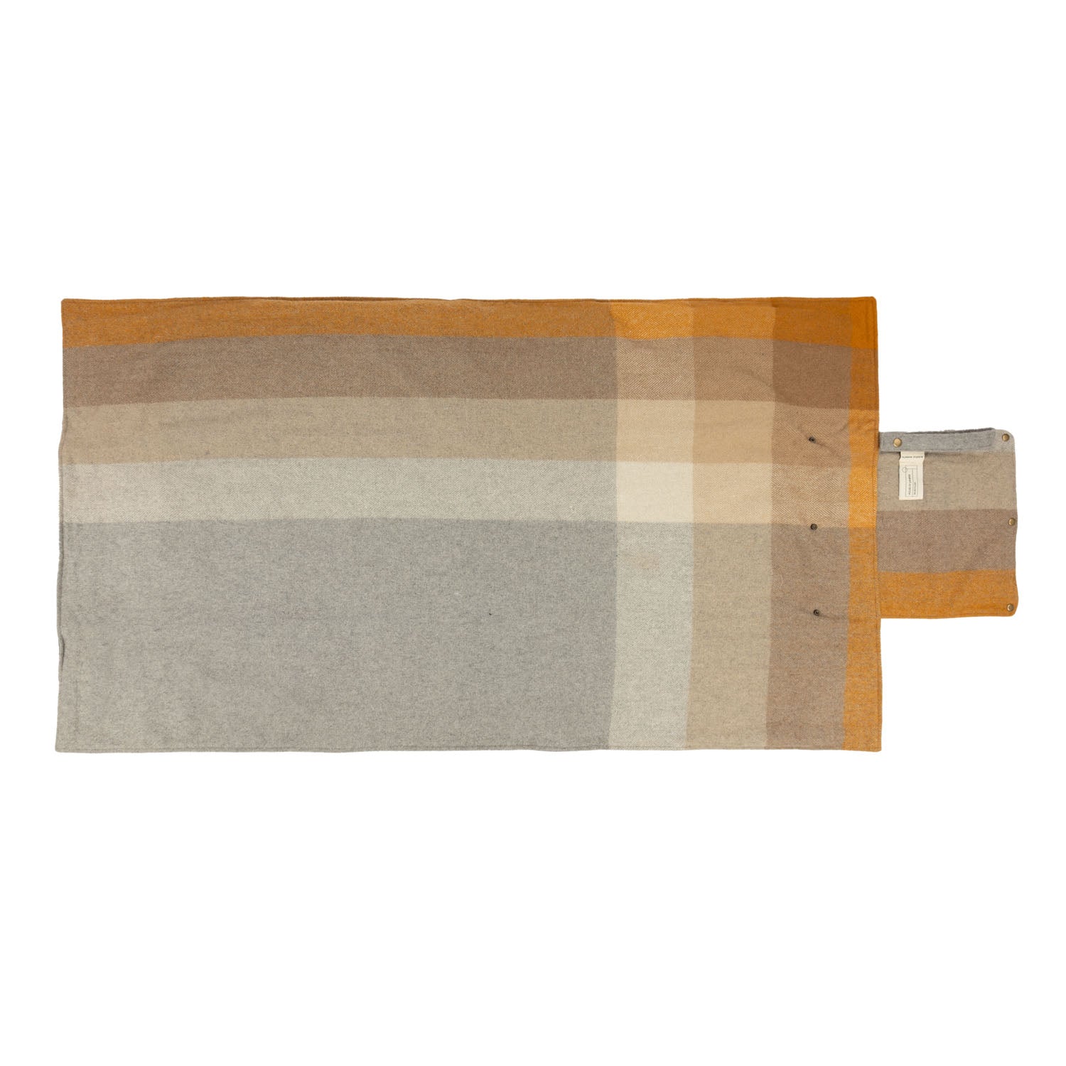 Woodside Check Foldaway Blanket Natural - Heritage Of Scotland - NATURAL