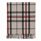 Wool Blend Tartan Knee Blanket - Thomson Grey - Heritage Of Scotland -