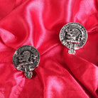 Young Clan Badge, Kilt Pin, Lapel Pin, Cufflinks, Keyring/Key Fob & Gift Set — Fine Pewter by Art Pewter — Made in Scotland (Shiny Finish) - Heritage Of Scotland - Cufflinks