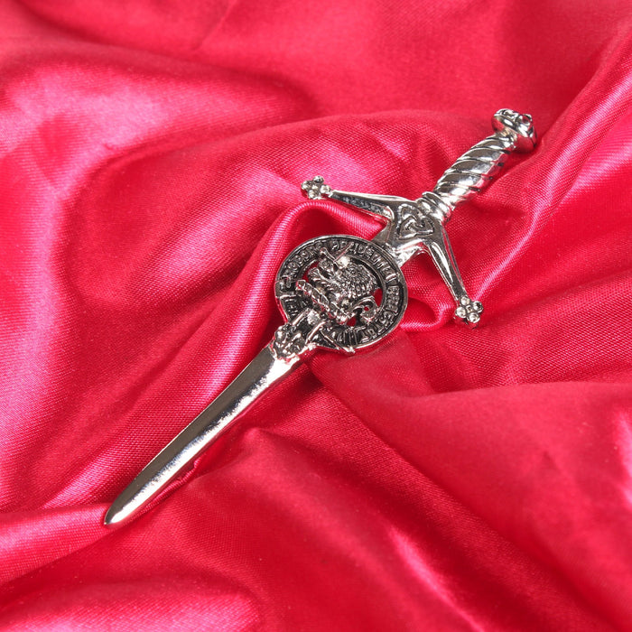 Young Clan Badge, Kilt Pin, Lapel Pin, Cufflinks, Keyring/Key Fob & Gift Set — Fine Pewter by Art Pewter — Made in Scotland (Shiny Finish) - Heritage Of Scotland - Kilt Pin