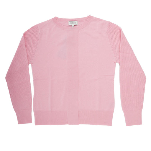 100% Cashmere Ladies Cardigan Sweater Strawberry Pink - Heritage Of Scotland - STRAWBERRY PINK