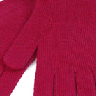 100% Cashmere Plain Ladies Glove Fuchsia - Heritage Of Scotland - FUCHSIA