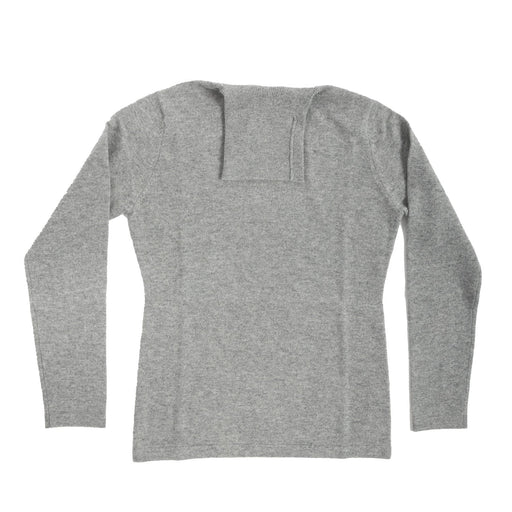 100% Cashmere Women's Fashion Roll Neck Grey Mid - Heritage Of Scotland - GREY MID