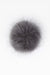 100% Faux Fur Pom Pom Dark Grey - Heritage Of Scotland - DARK GREY
