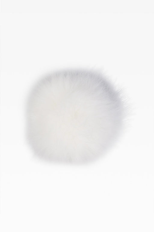100% Faux Fur Pom Pom White - Heritage Of Scotland - WHITE