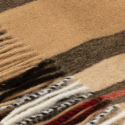 100% Lambswool Blanket Exploded Thomson Camel - Heritage Of Scotland - EXPLODED THOMSON CAMEL