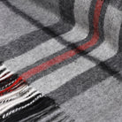 100% Lambswool Blanket Thomson Grey - Heritage Of Scotland - THOMSON GREY