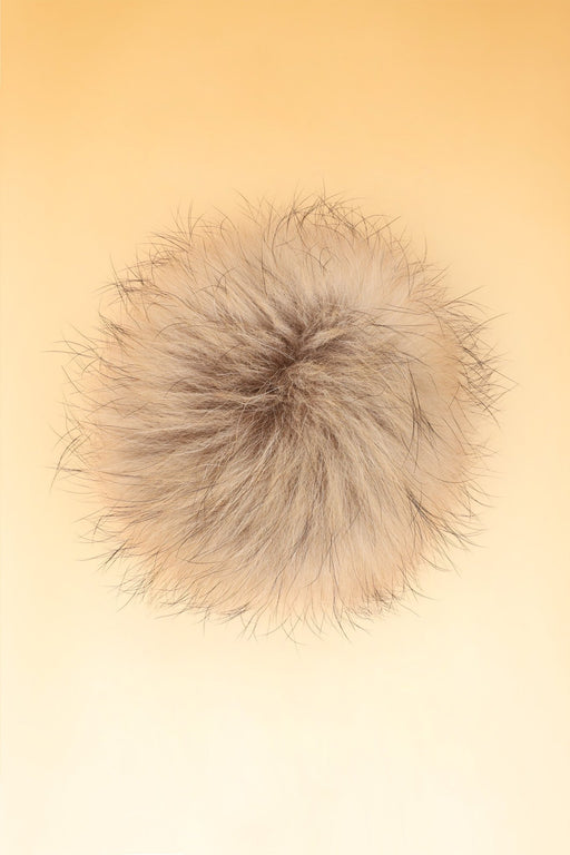 100% Real Fur Pom Pom Natural - Heritage Of Scotland - NATURAL