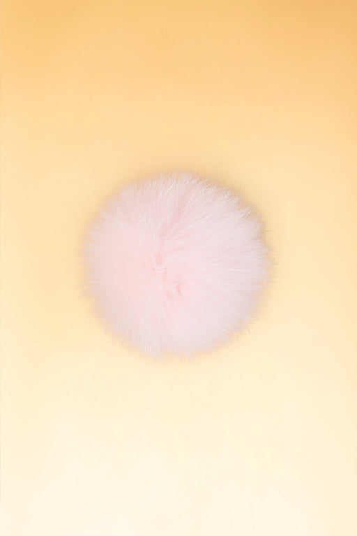 100% Real Fur Pom Pom Pastel Pink - Heritage Of Scotland - PASTEL PINK